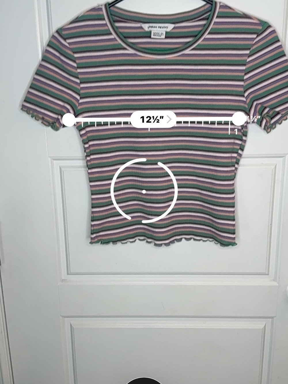 Urban Revivo Striped Ribbed Baby Tee Small - Picture 5 of 6